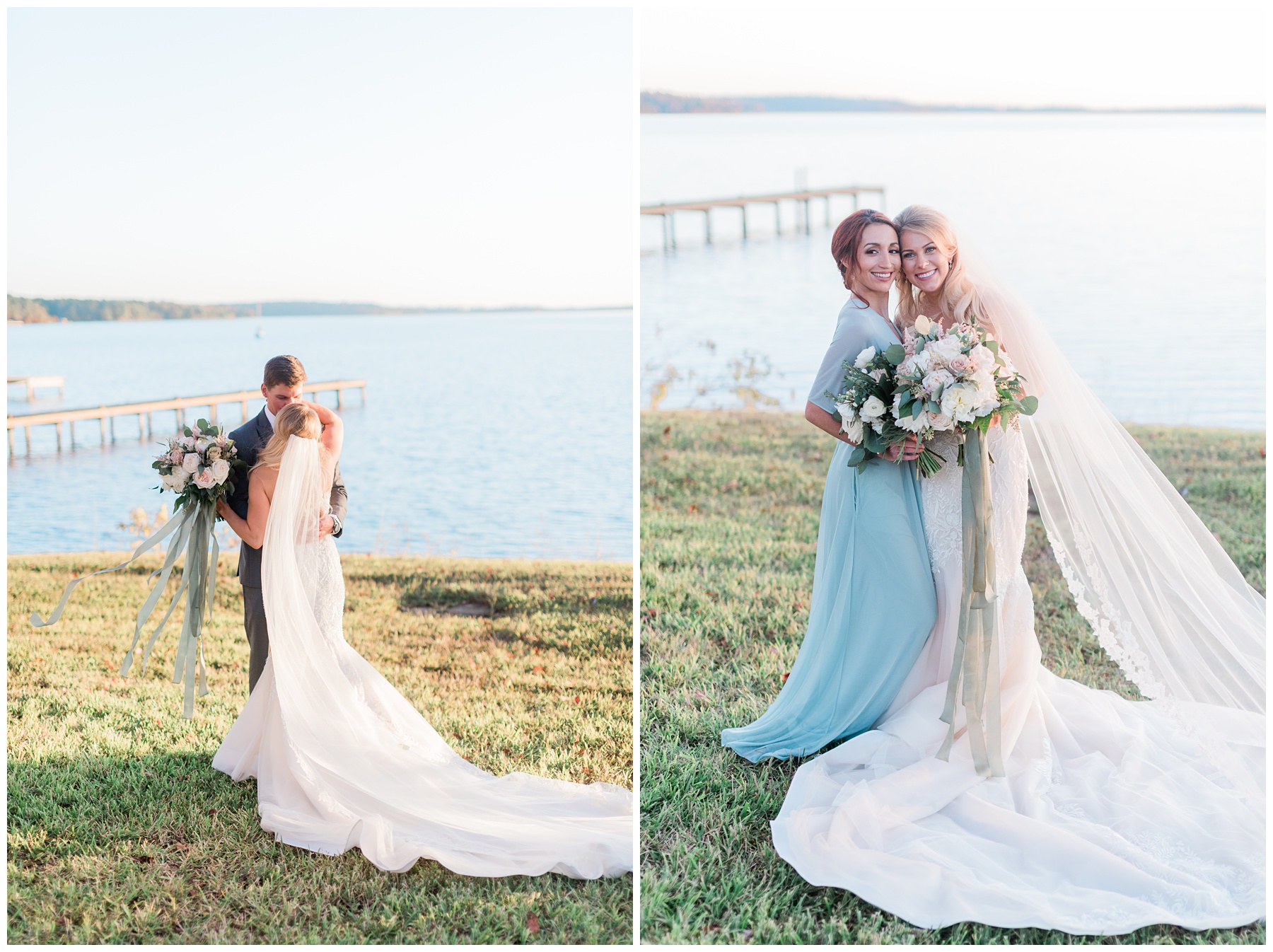 Bridal Party Portraits | Lake Tyler Petroleum Club in Tyler TX by East Texas wedding photographer Karina Danielle 