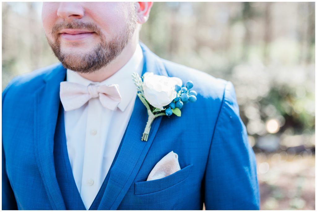 Boutonniere | The Arbor in Tyler TX by East Texas wedding photographer Karina Danielle