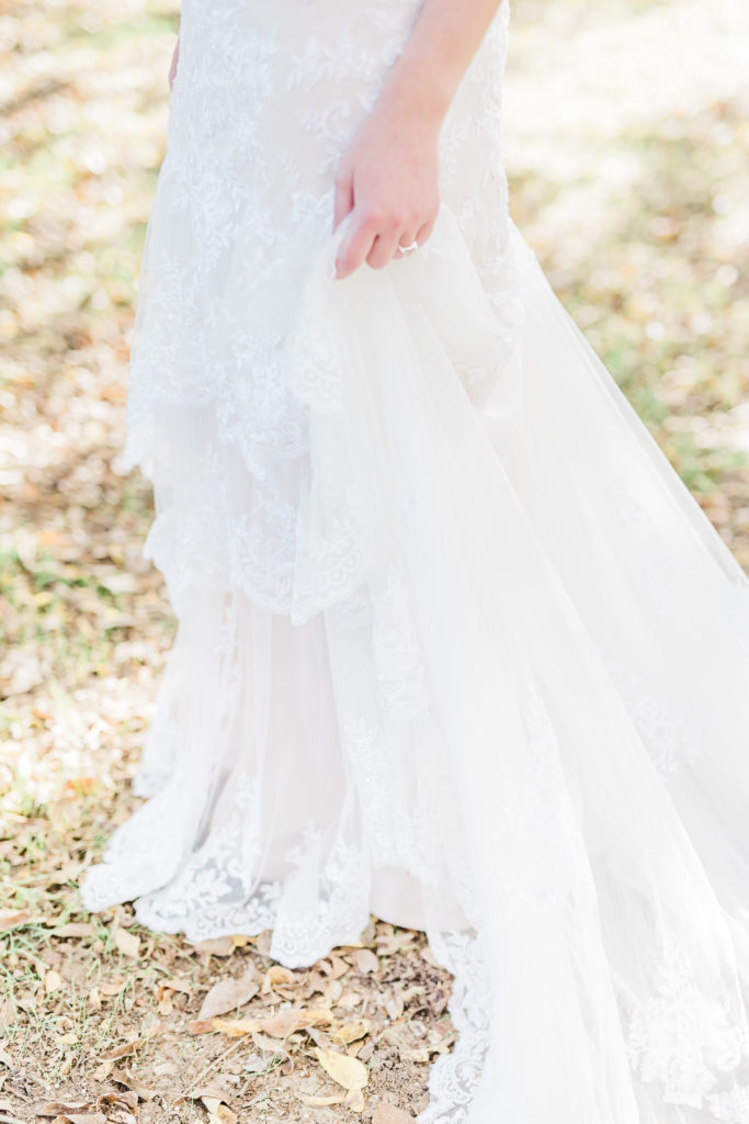 Bridal Portrait Wedding Dress Intimate Wedding | Celina TX Wedding by DFW Fort Worth Dallas wedding photographer Karina Danielle Photography