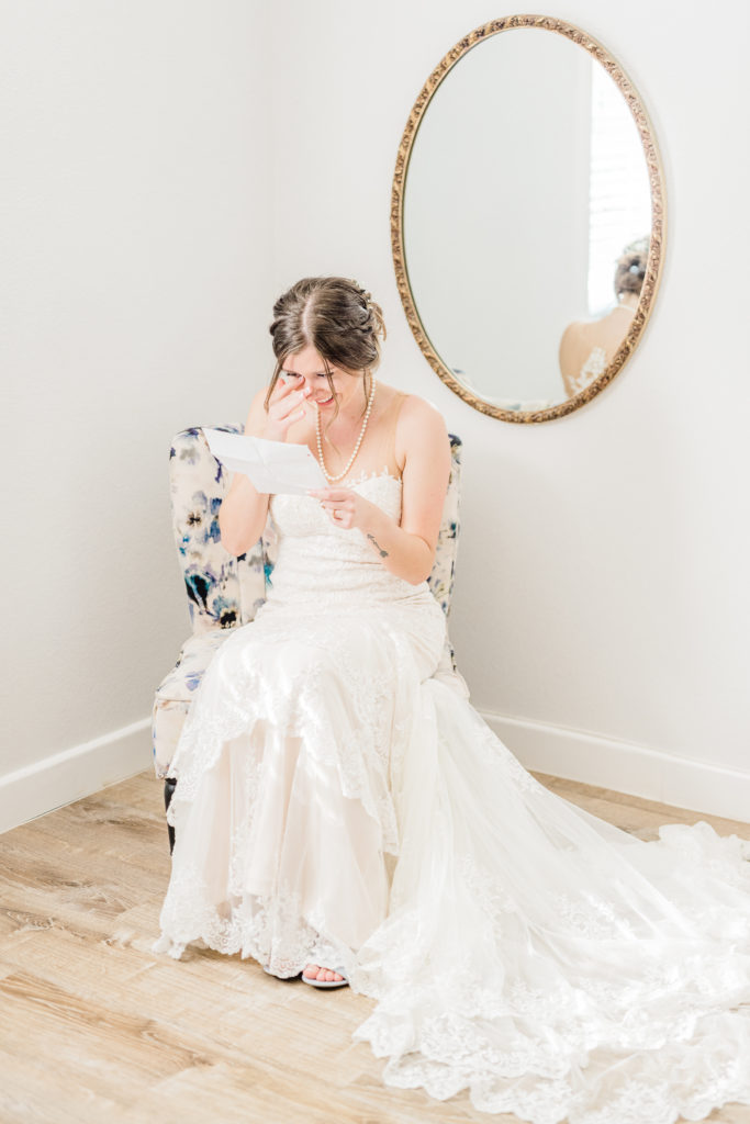 Letter Exchange Intimate Wedding | Celina TX Wedding by DFW Fort Worth Dallas wedding photographer Karina Danielle Photography