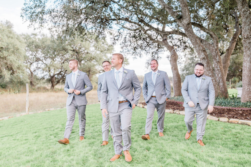 Groom and Groomsmen | Stonehouse Villa in Driftwood TX by DFW Dallas Fort Worth wedding photographer Karina Danielle Photography