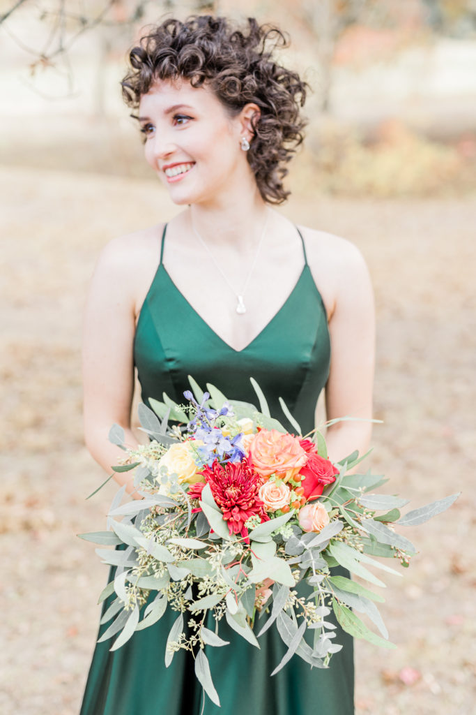 Bridesmaid Portrait Bouquet | Tapatio Springs Operator Drewski Wedding in Boerne TX by DFW Dallas Fort Worth wedding photographer Karina Danielle Photography