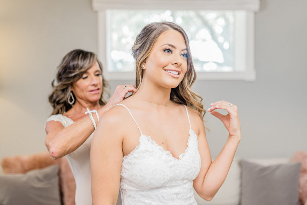 Bride Getting Ready Jewelry Mom | Stonehouse Villa in Driftwood TX by DFW Dallas Fort Worth wedding photographer Karina Danielle Photography